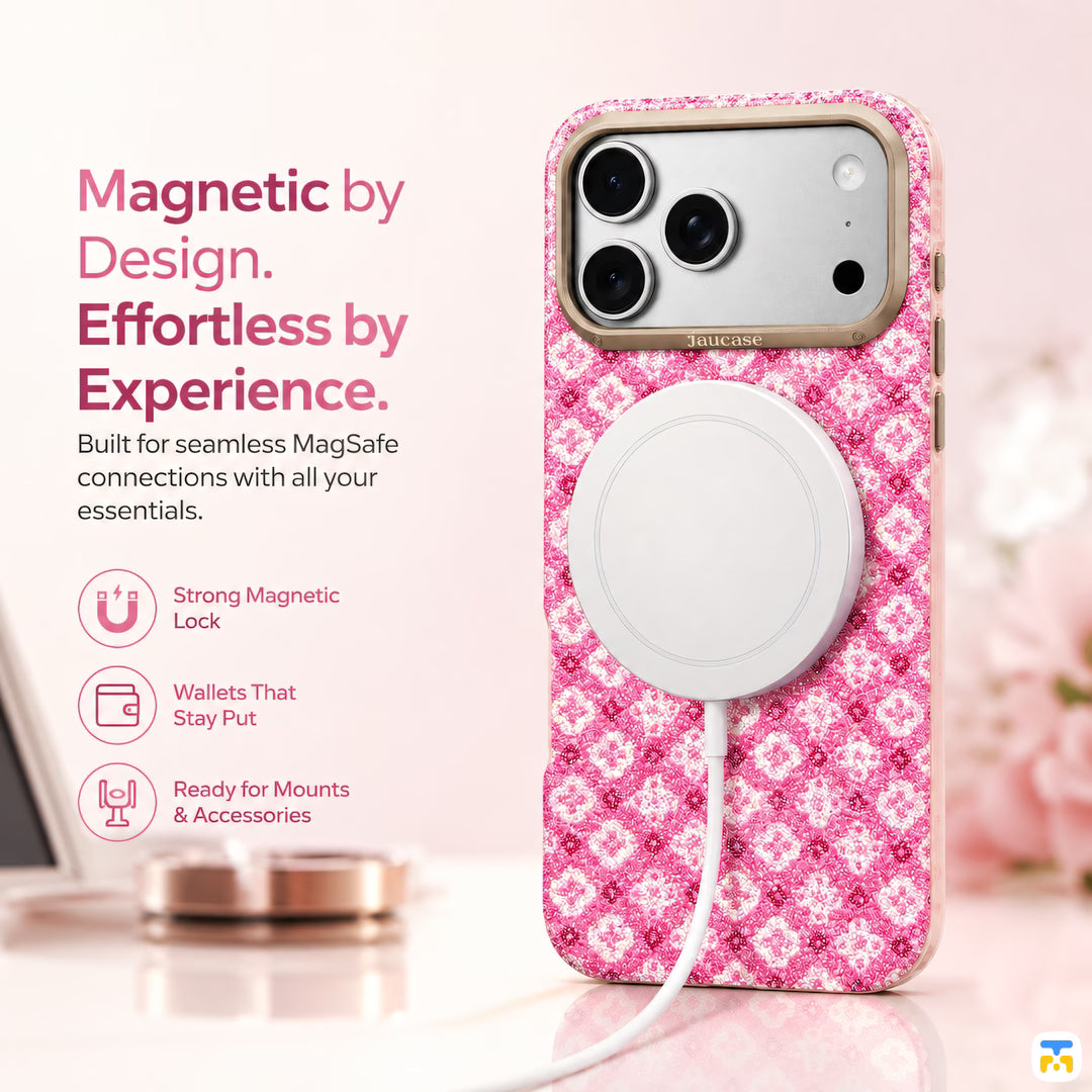 Magnetic by
Design.
Effortless by
Experience. - Jaucase for iPhone 17 Series Diamond Sparkle MagSafe Case