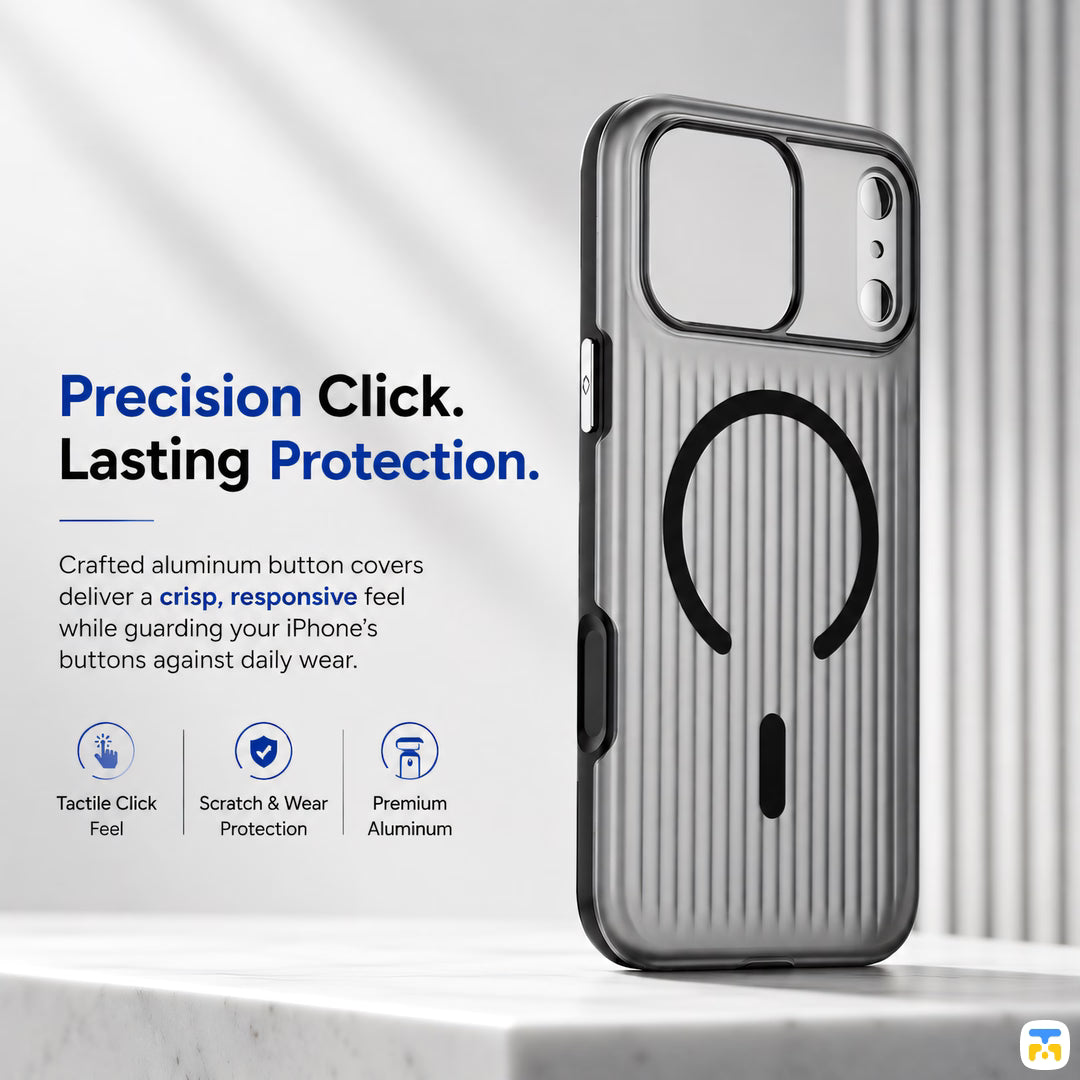 Precision Click.
Lasting Protection - Jaucase for iPhone 17 Series Luggage Grid MagSafe Case