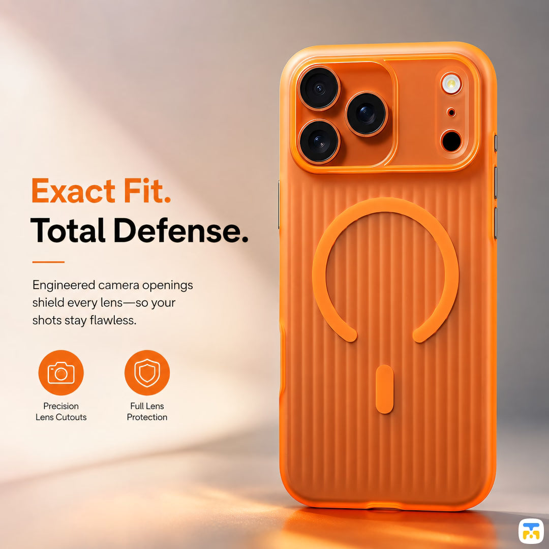 Exact Fit.
Total Defense - Jaucase for iPhone 17 Series Luggage Grid MagSafe Case