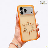 Jaucase for iPhone 17 Series Rhinestone Snowflake Pattern MagSafe Case