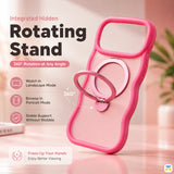 Integrated Hidden
Rotating
Stand - Jaucase for iPhone 17 Series RippleWave MagSafe Case with 360° Rotating Stand
