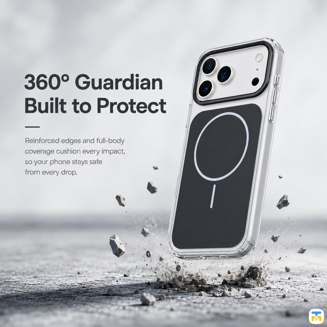 360° Guardian
Built to Protect - Jaucase for iPhone 17 Series Sand Shadow Frosted MagSafe Case