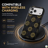 COMPATIBLE WITH WIRELESS CHARGING - Jaucase for iPhone 17 Series Shuck Up Coin Pattern Magnetic Case
