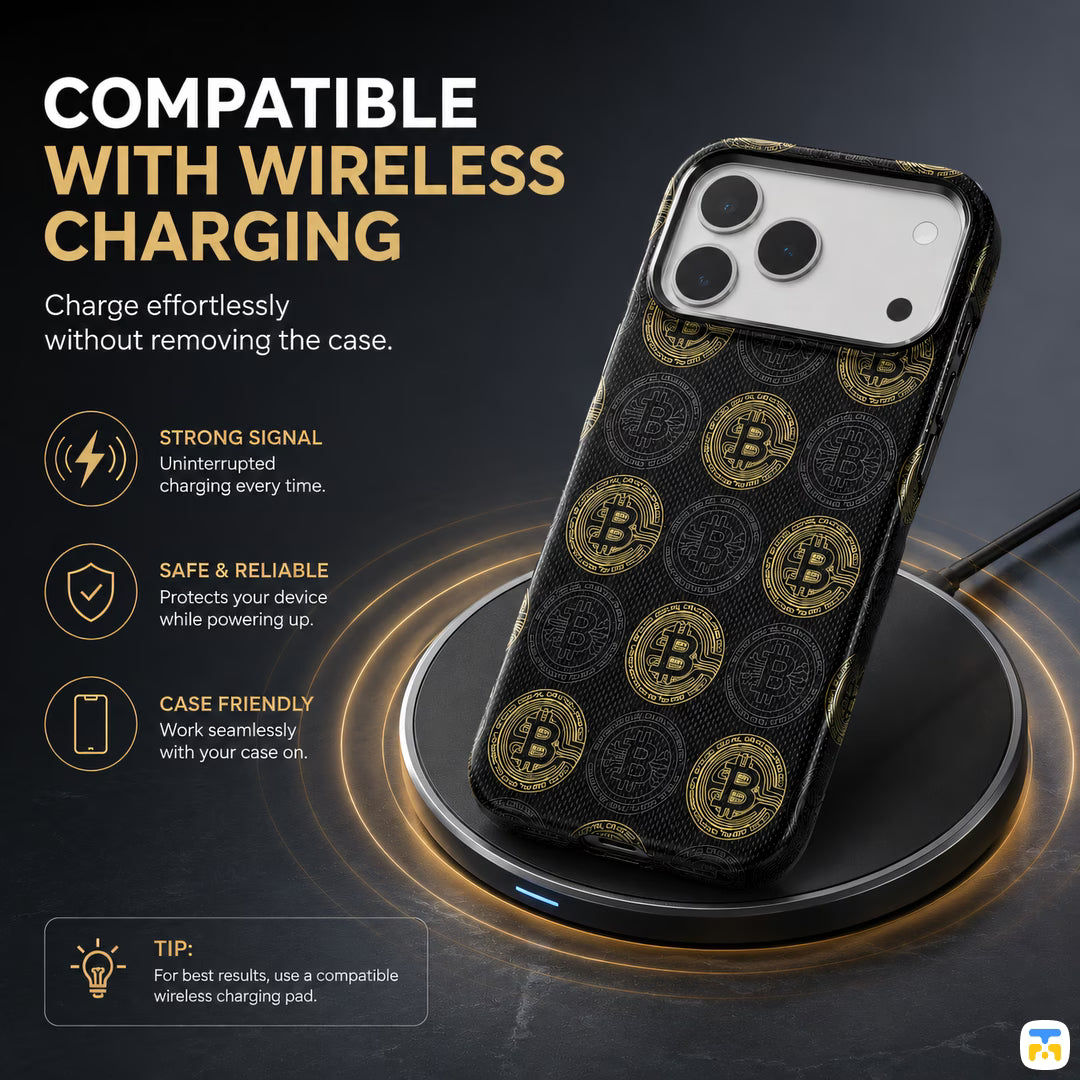 COMPATIBLE WITH WIRELESS CHARGING - Jaucase for iPhone 17 Series Shuck Up Coin Pattern Magnetic Case