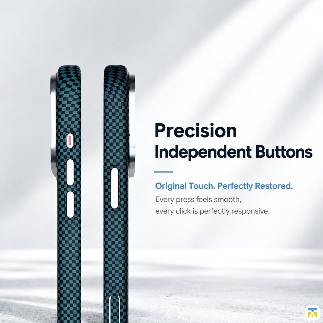 Precision
Independent Buttons - Jaucase for iPhone 17 Series Tetris MagSafe Case