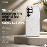 Slim profile preserves the original feel - Jaucase for Samsung S26 Ultra Magnetic Frosted Case