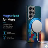 Magnetized for More - Jaucase for Samsung S26 Ultra Tetris Magnetic Case