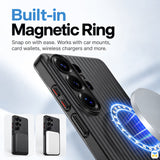 Built-in
Magnetic Ring - KEKY Corrugated S26 Series Magnetic Case