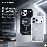 Engineered
From Within.
Designed for
the Future. - KONCASE for iPhone 17 Series Circuit Frosted MagSafe Case