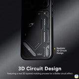 3D Circuit Design - KONCASE for iPhone 17 Series Mechanical MagSafe Case