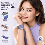 Easy snap-on magnetic fit with no buckle hassle - kuromi-apple-watch-strap-for-38-49mm