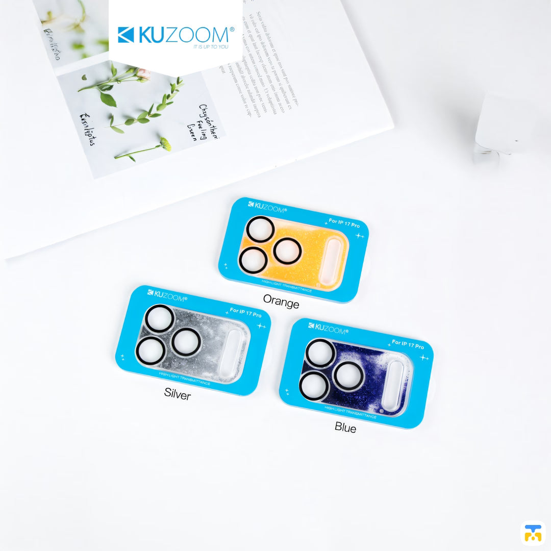 KUZOOM All In One Lens Protector for iPhone 17 Series - Fluid Sand