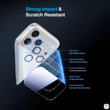 Strong Impact & Scratch Resistant - KUZOOM All In One Lens Protector for iPhone 17 Series - Fluid Sand