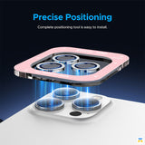 Precise Positioning- KUZOOM Camera Lens Protector for iPhone 17 Series - Glitter Diamond