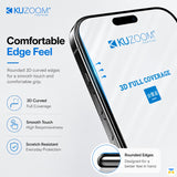 Comfortable Edge Feel - KUZOOM for iPhone 16 & 17 Series 3D Full-coverage Screen Protector