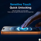 Seneitive Touch Quick Unlocking - KUZOOM for iPhone 16 & 17 Series Borderless Screen Protector