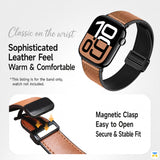 Sophisticated
Leather Feel
Warm & Comfortable - Leather Apple Watch Strap for 38-49mm