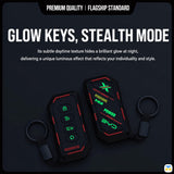 GLOW KEYS, STEALTH MODE - Executive Gunmetal Key Fob Cover for BYD SEAL/SEAL 5/ATTO 3/SEALION 6/SEALION 5