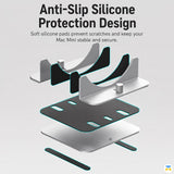 Anti-Slip Silicone Protection Design - Mac mini M4 Vertical Stand