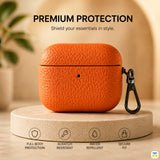 PREMIUM PROTECTION - Mandarin Luxe Leather Case for Airpods Pro Series