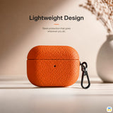 Lightweight Design - Mandarin Luxe Leather Case for Airpods Pro Series