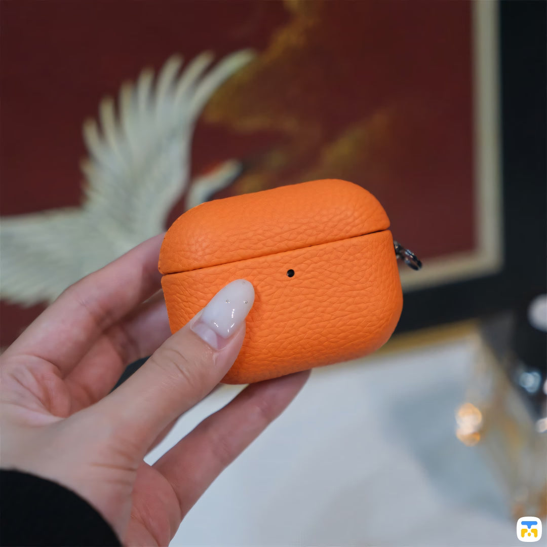 Mandarin Luxe Leather Case for Airpods Pro Series