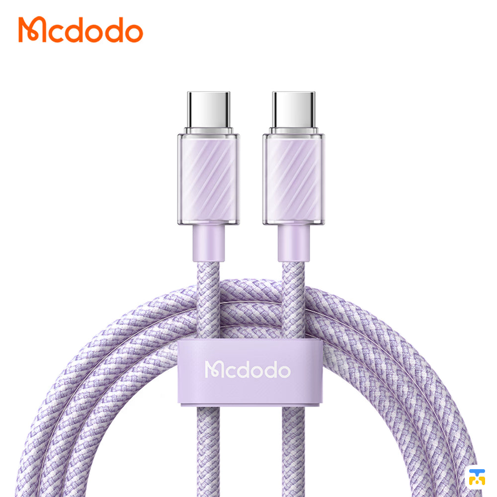 Mcdodo Type-C to Type-C PD Fast Charger Data Cable - 100W - 1.2 Meter- Purple