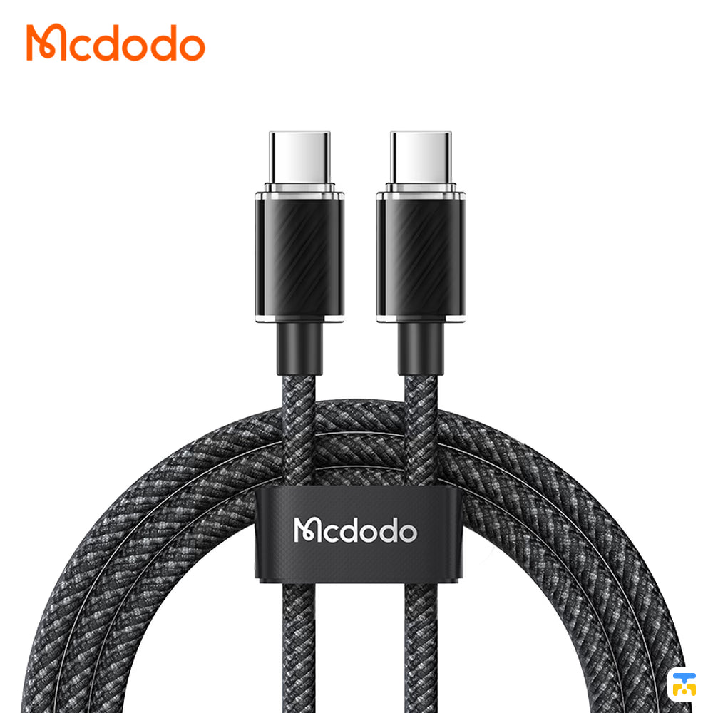 Mcdodo Type-C to Type-C PD Fast Charger Data Cable - 100W - 1.2 Meter- Black
