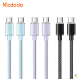 Mcdodo Type-C to Type-C PD Fast Charger Data Cable - 100W - 1.2 Meter- Blue, Purple, Black