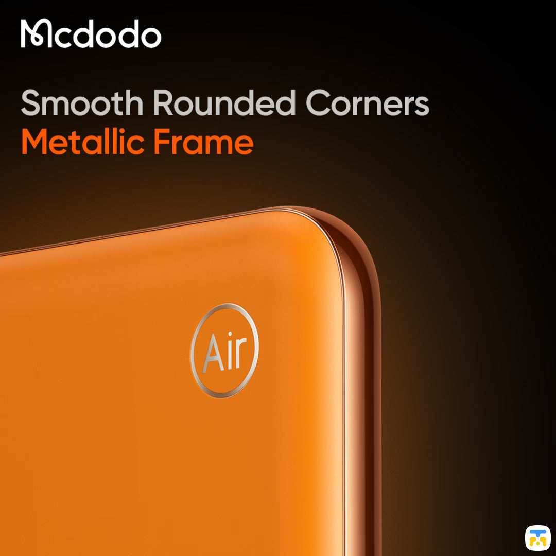 Smooth Rounded Corners Metallic - Mcdodo 20W 5000mAh Meta Air Magnetic Wireless Power Bank - Ultra SlimFrame
