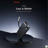Mcdodo 30W 10000mAh Built-in Retractable Cable Digital Display Power Bank