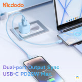 Mcdodo 33W GaN PD Dual Output Fast Charger - Dichromatic Series