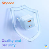 Mcdodo 33W GaN PD Dual Output Fast Charger - Dichromatic Series