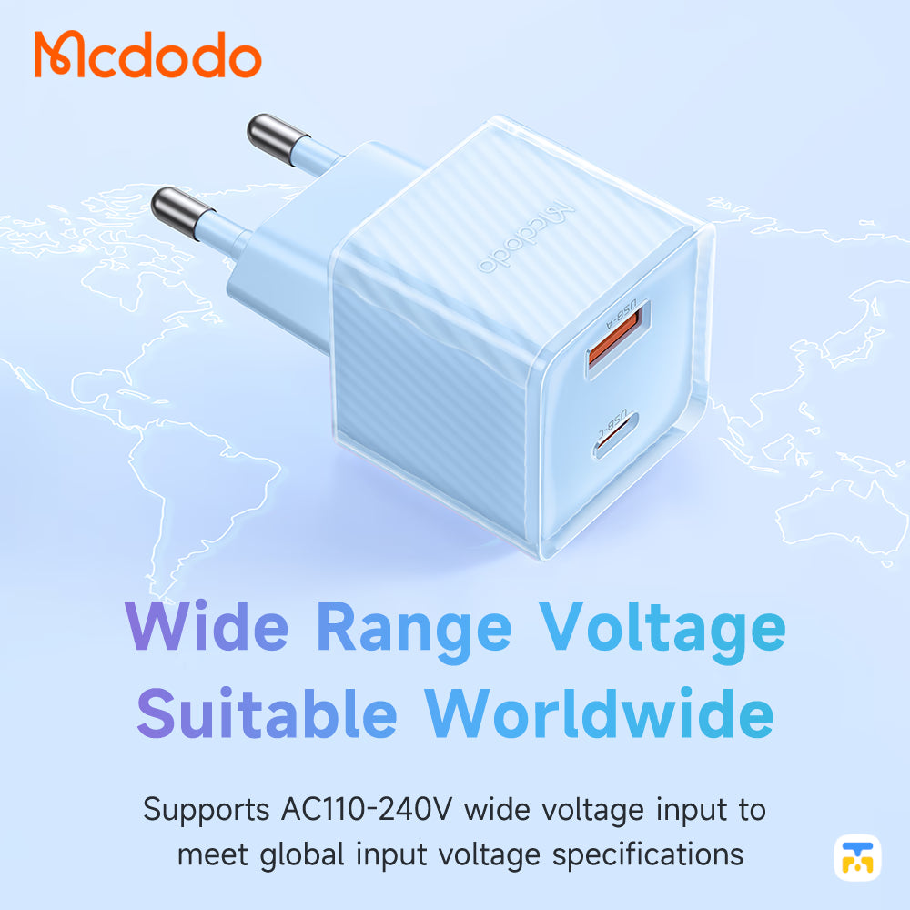 Mcdodo 33W GaN PD Dual Output Fast Charger - Dichromatic Series