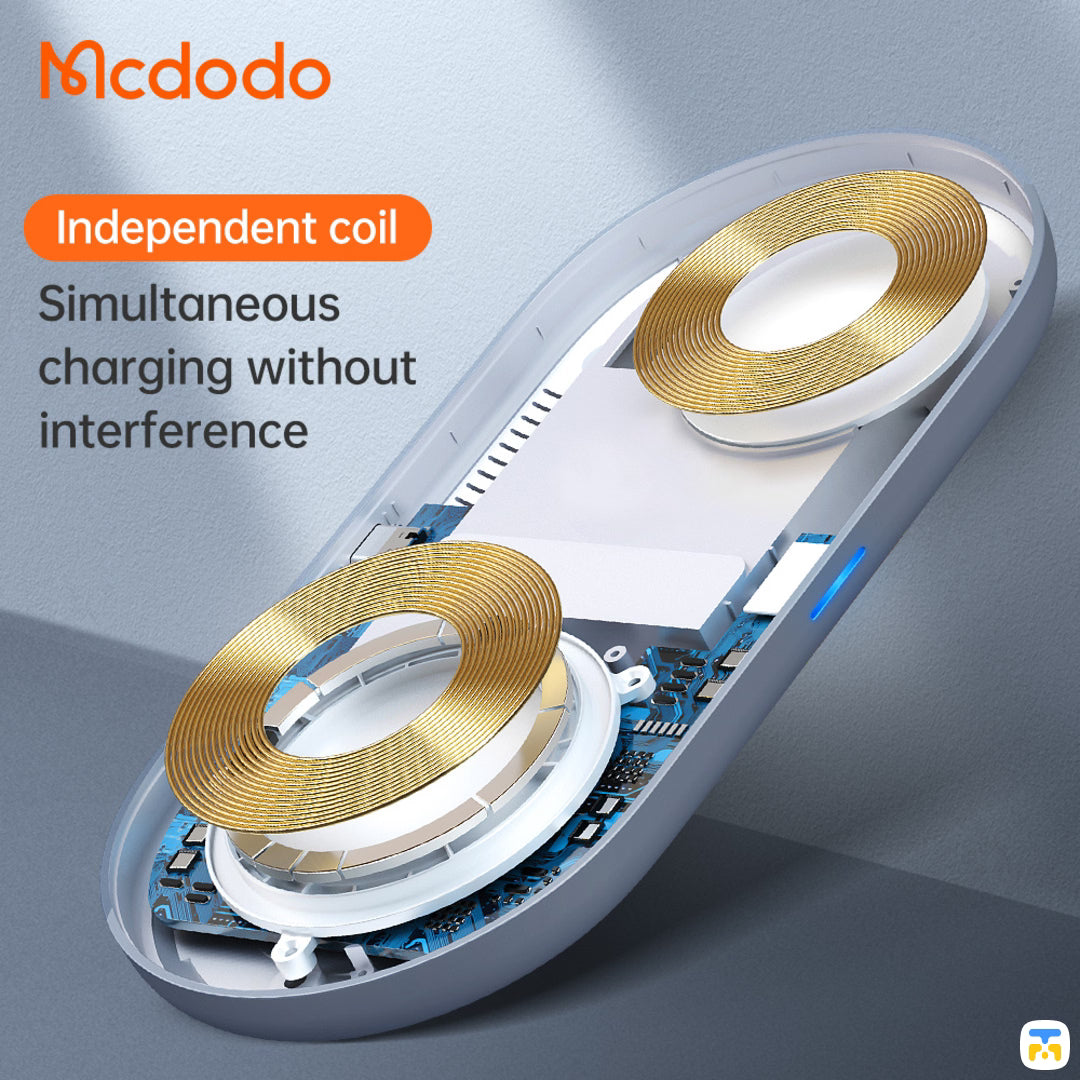Independent coil - Mcdodo 3in1 15W Wireless Charger for iPhone, Apple Watch, Airpods