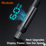 Next Upgrades
Display Power, See the Speed - McDodo 4-in-1 60W USB-C/USB-A to USB-C/Lightning Travel Cable 1.2m