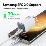 Samsung SFC 2.0 Support - Mcdodo 45W GaN Mini Fast Charger