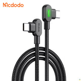 Mcdodo 90° Type-C to Type-C Data Cable - 60W - 2 Meter