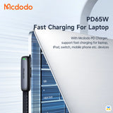 Mcdodo 90° Type-C to Type-C Data Cable - PD65W Fast Charging For Laptop