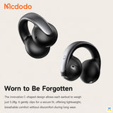 Worn to Be Forgotten - Mcdodo Air O3 Clip-on Open-Ear Earbuds with Digital Display