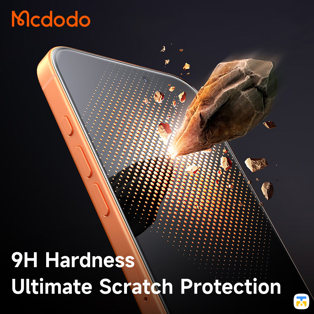 Mcdodo Autofit, Auto-align Privacy Screen Protector for iPhone 17 Series - 9H Hardness Ultimate Scratch Protection