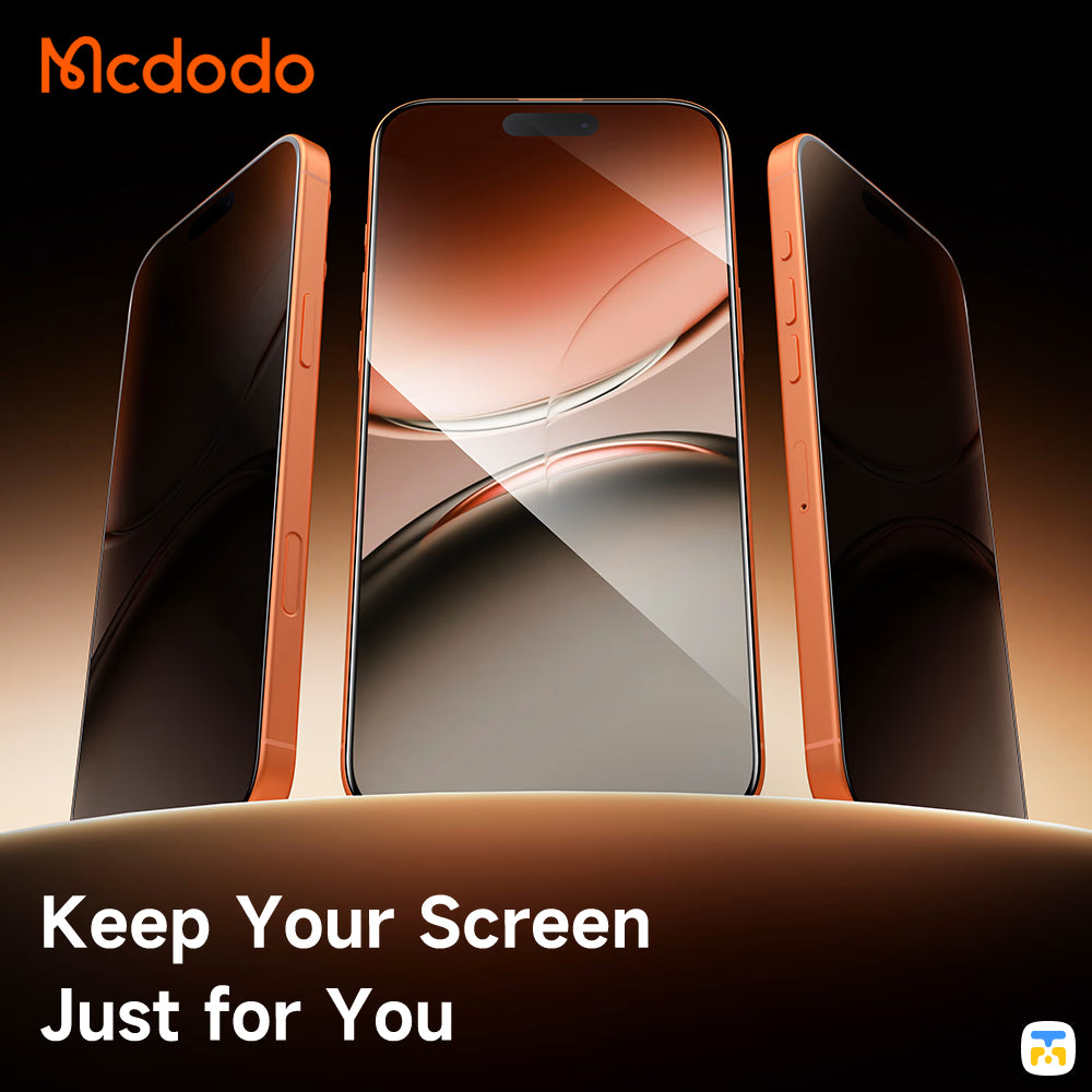 Mcdodo Autofit, Auto-align Privacy Screen Protector for iPhone 17 Series - Keep your Screen Just for You
