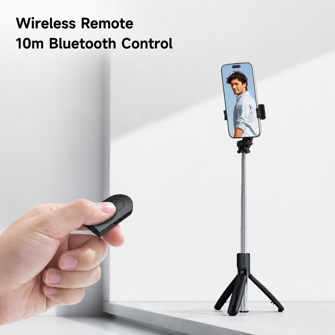 Wireless Remote 10m Bluetooth Control - Mcdodo Bluetooth Selfie Stick Tripod