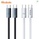 Mcdodo Cab Luma USB-C to USB-C Air Cable - 240W - 1.8 Meter - Black & White