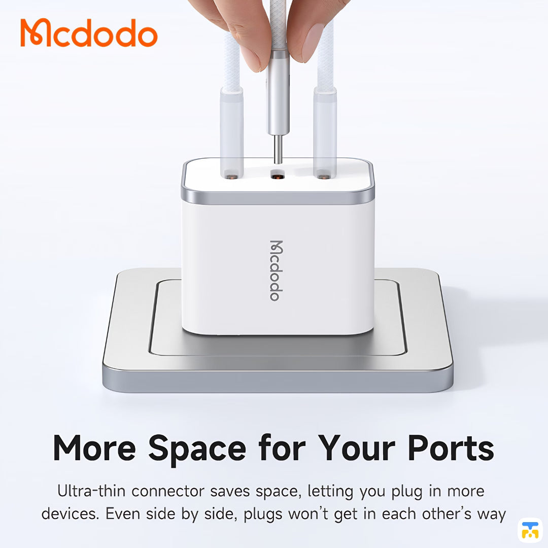 More Space for Your Ports - mcdodo-cab-luma-36w-usb-c-to-lightning-air-cable-1.8-meter