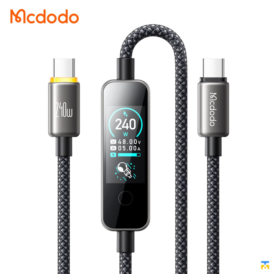 Mcdodo Cab Vision 240W USB-C to USB-C Cable with Display