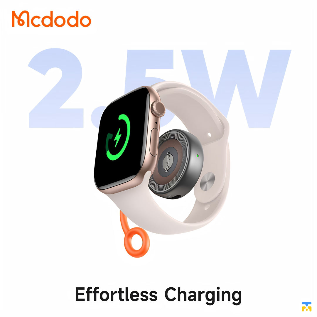 Effortless Charging- Mcdodo Charger for Apple Watch with Lightning & USB-C Ports