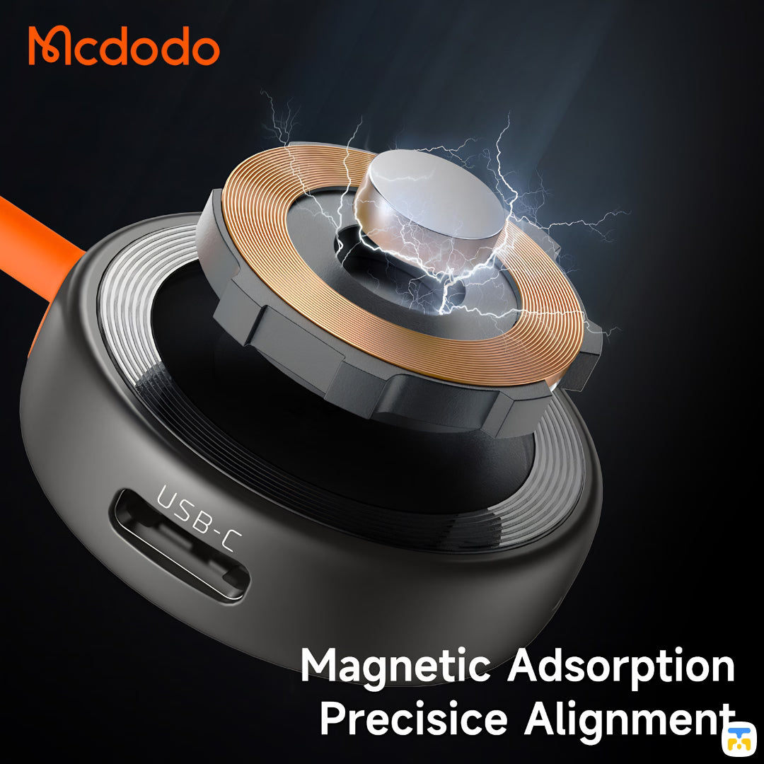 Magnetic Adsorption Precisice Alignment- Mcdodo Charger for Apple Watch with Lightning & USB-C Ports