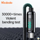 Mcdodo Digital Pro PD Fast Charge Type-C to Type-C Data Cable - 30000+ times Violent Bending Test