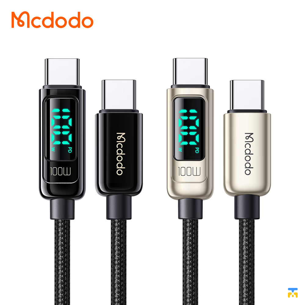 Mcdodo Digital Pro PD Fast Charge Type-C to Type-C Data Cable - 100W - 1.2 Meter